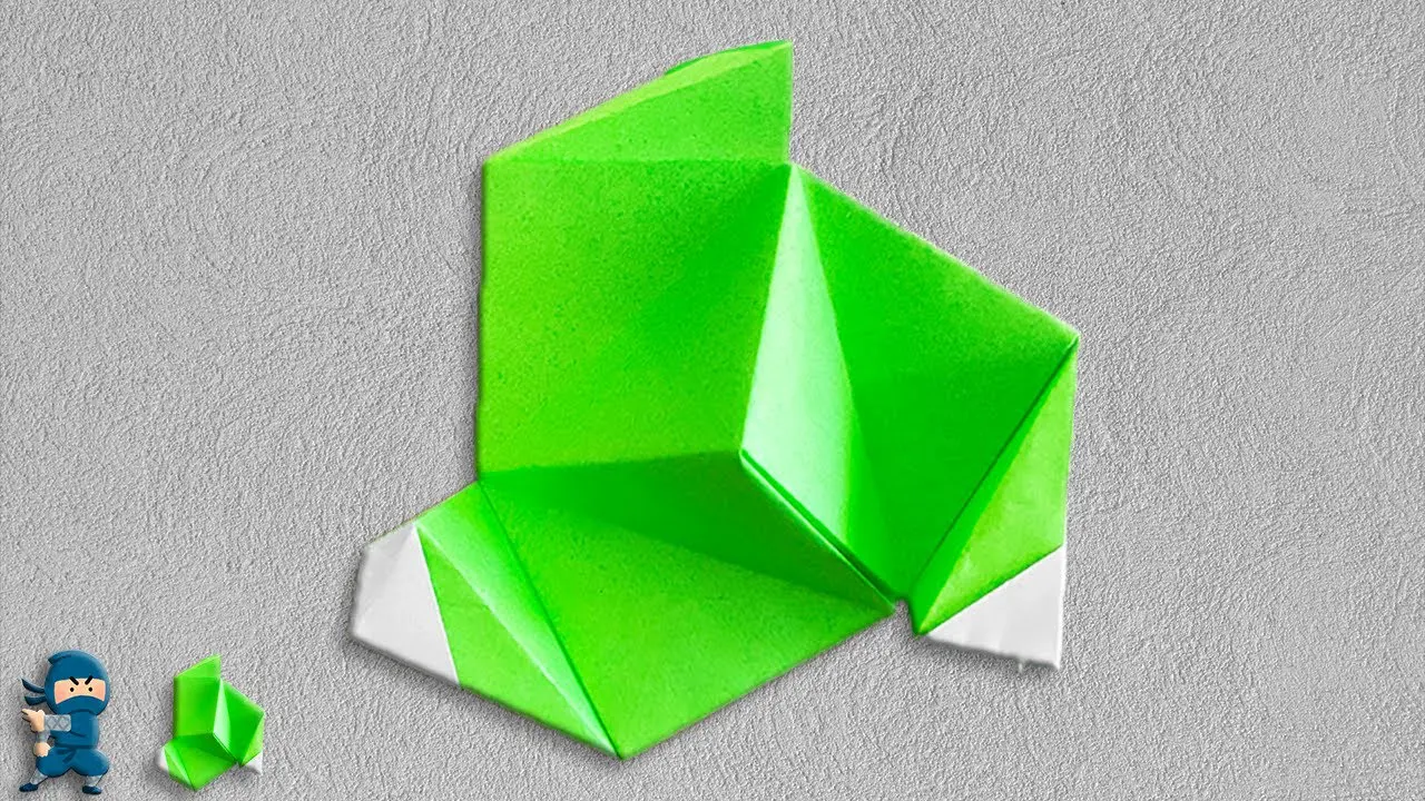 折り紙1枚】回る手裏剣の作り方 遊べるおりがみ origami Ninja Star